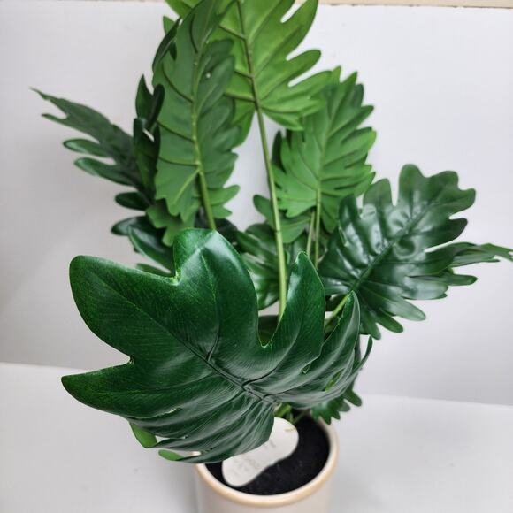 Target Threshold Artificial Potted Philodendron Plant 23" Tall Ceramic Pot NWT - Picture 5 of 6